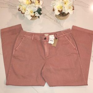 BNWT J. CREW WOMENS CHINO VINTAGE  DYE PANTS